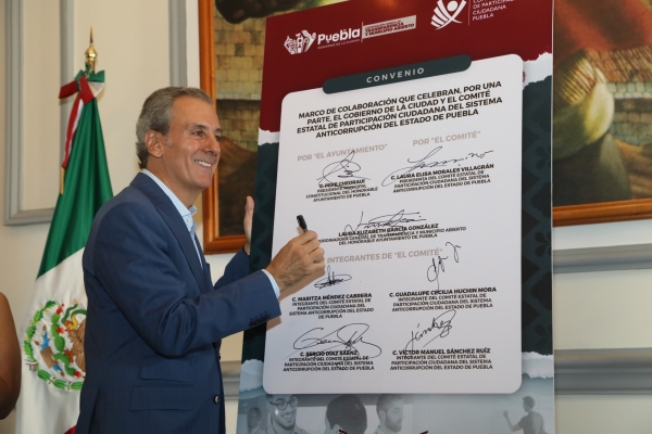 Firma Pepe Chedraui Convenio de Colaboración con el Comité Estatal de Participación Ciudadana