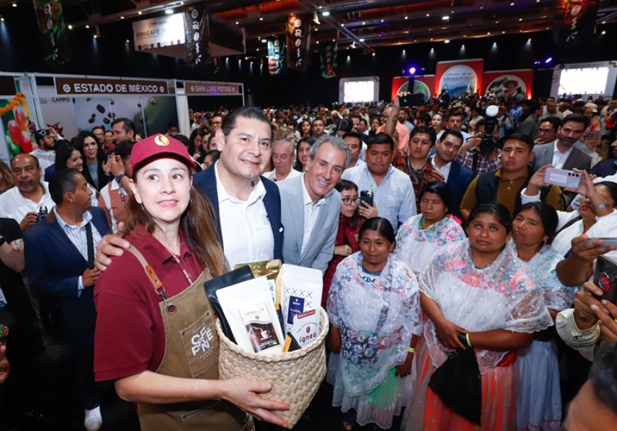 El gobernador Alejandro Armenta inaugura Convención Nacional del Café y presenta marca poblana “5 de Mayo”