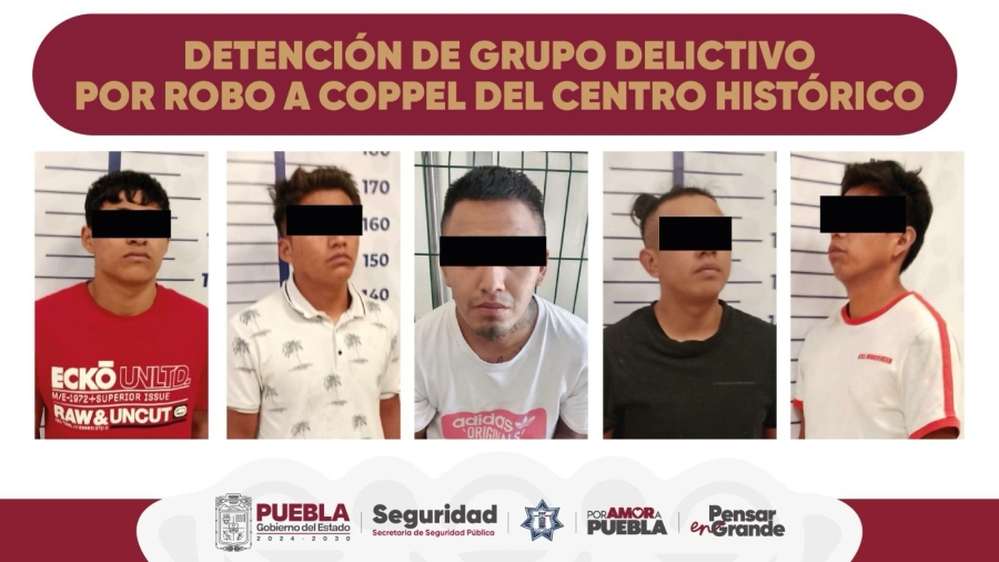 SSP y SSC desarticulan grupo delictivo con historial de robos en Puebla