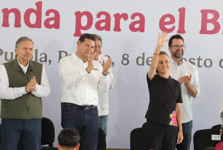 Claudia Sheinbaum cumple al mil por ciento con Puebla: Armenta Mier