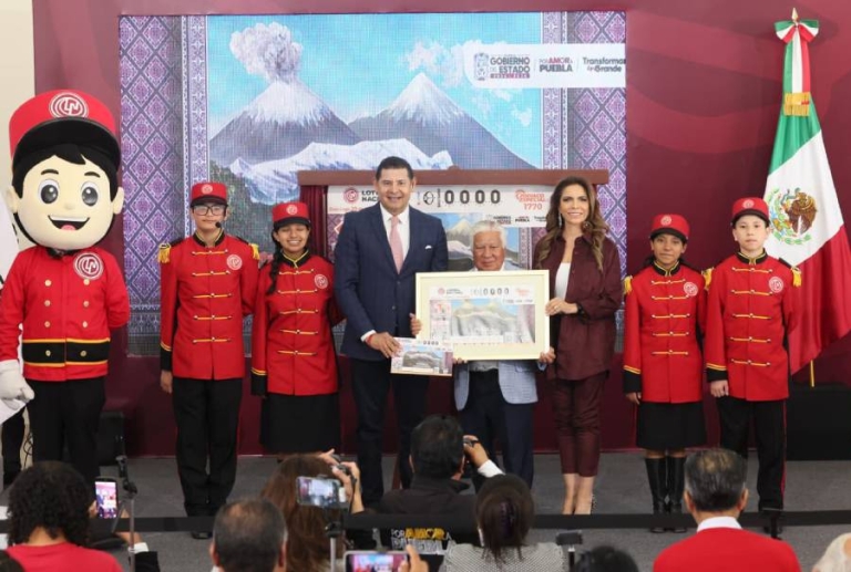 Lotería Nacional dedica sorteo especial a Puebla, estado de las montañas