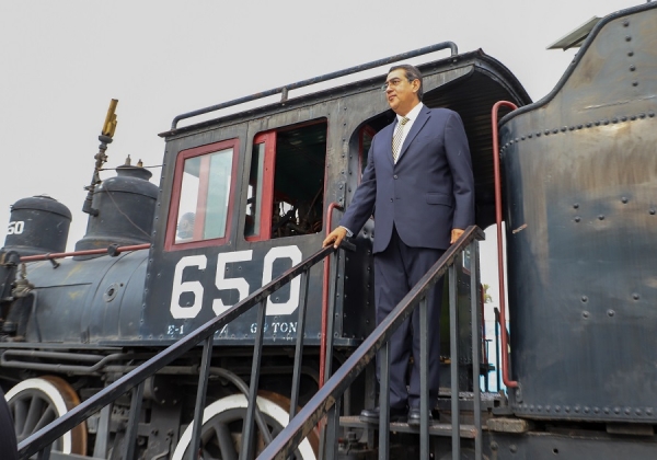 Con rehabilitación del sistema ferroviario, gobierno federal recupera patrimonio de México: Sergio Salomón