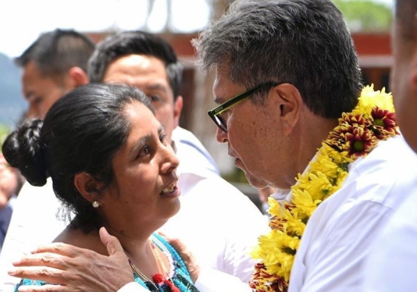 Ricardo Monreal, desde Chiapas, asegura que luchará por mayores apoyos para campesinos